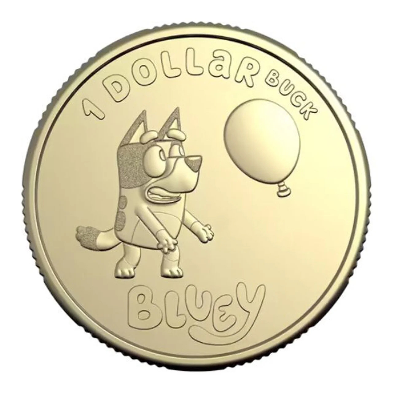 Australia 2024 Bluey 1 Dollar Buck Coin Loose