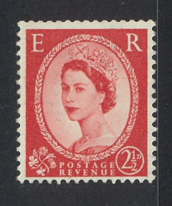 Great Britain: 1954 QE Tudor WMK 2½d DIE I 