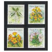 Papua New Guinea 1989 Rhododendrons/Flowers Set of 4 Stamps MUH SG585/88