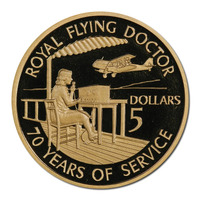 Australia 1998 $5 Royal Flying Doctor Al-Bronze Proof Coin 