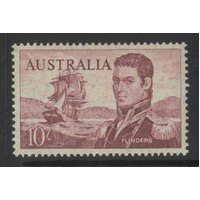 Australia 1964 Flinders 10/- Stamp Cream Paper SG358 Mint Unhinged #AUBK