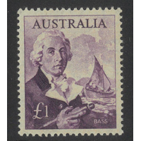 Australia 1964 Bass £1 Stamp Cream Paper SG359 Mint Unhinged #AUBK