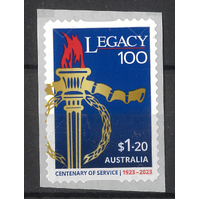 Australia 2023 Centenary of Legacy Self-adhesive Single Stamp ex coil MUH
