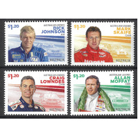 Australia 2023 Australian Legends of Supercars Set of 4 Stamps MUH