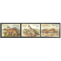 Australia 2023 Extinct Mammals Set of 3 Stamps MUH