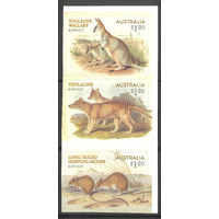Australia 2023 Extinct Mammals Set of 3 Self-adhesive Stamps ex booklet MUH
