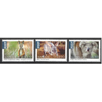 Australia 2023 Native Animals Set of 3 International  Stamps MUH