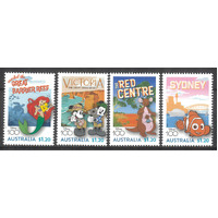 Australia 2023 Disney 100 Set of 4 Stamps MUH