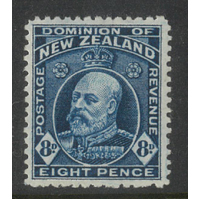 New Zealand 1916 KEVII 8d Stamp Indigo-Blue pictorial wmk paper SG400 MUH 22-13