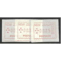 New Zealand 1984 Frama Trial Issue Set of 3 Stamps see ACS F1 MUH 22-13