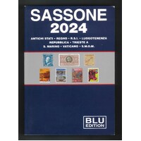 Sassone 2024 Stamp Catalogue for Italy, San Marino, Vatican etc. Blue Edition