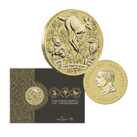 Australia 2024 $1 Perth Mint 125th Anniversary Carded Coin