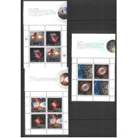UN 2013 Nebulae Tab Blocks/4 Stamps from New York Geneva & Vienna MUH 36-11