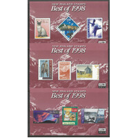 New Zealand "Best of 1998" set of 3 Mini Sheets Mint Unhinged #MS271