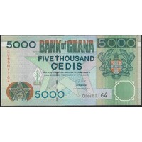 Ghana 2002 Five Thousand Cedis Banknote P34h Unc