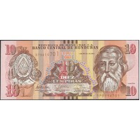 Honduras 2012 Ten Lempiras Banknote P99a Unc