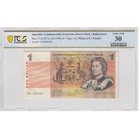 Commonwealth of Australia 1969 $1 Star Banknote Phillips/Randall PCGS VF30