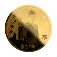 Samoa 2024 Harry Potter 1/200 Oz Fine Gold Coin $25 Tala in Capsule