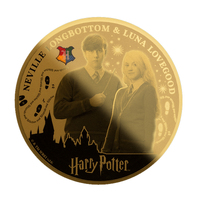 Samoa 2024 Harry Potter - Neville & Luna 1/200 Oz Fine Gold Coin $25 Tala in Capsule