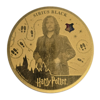 Samoa 2024 Harry Potter - Sirius black 1/200 Oz Fine Gold Coin $25 Tala in Capsule