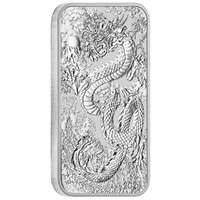 Australia 2024 $1 1oz Fine Silver Perth Mint Dragon Rectangular Coin 