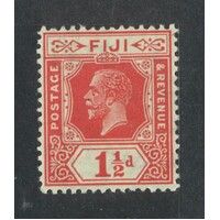 Fiji: 1927 KGV 1½d Scarlet Single Stamp SG 232 MUH #BR348