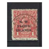 New Guinea-N.W.P.I: 1918 KGV 1d Carmine Die II Single Stamp SG 103b FU #BR381