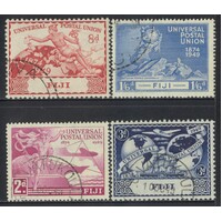 Fiji: 1949 UPU Set/4 Stamps SG 272/75 FU #BR434