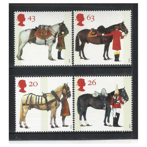 Great Britain 1997 All the Queen's Horses Set of 4 Stamps SG1989/92 MUH