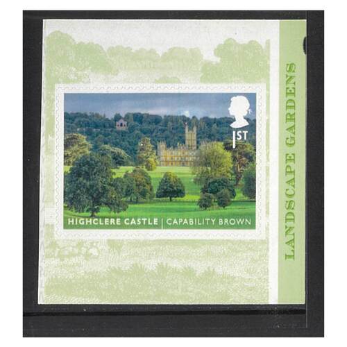 Great Britain 2016 Landscape Gardens/Highclere Castle Self-adhesive Stamp SG3878 MUH 