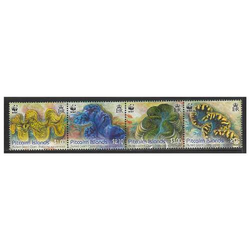 Pitcairn Islands 2012 Endangered Species/Fluted Giant Clam Set of 4 Stamps SG865/68 MUH