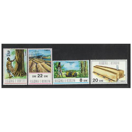 Samoa 1971 Timber Industry Set of 4 Stamps SG360/63 MUH