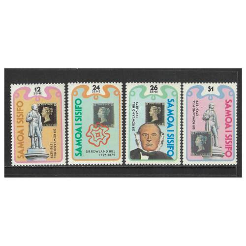 Samoa 1979 Centenary of Sir Rowland Hill Set of 4 Stamps SG551/54 MUH