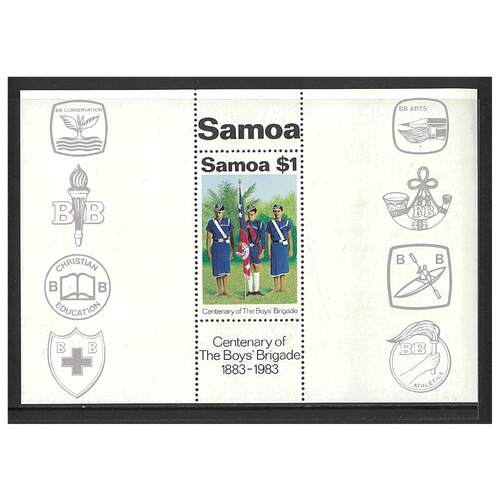 Samoa 1983 Centenary of Boy's Brigade Mini Sheet SG MS668 MUH