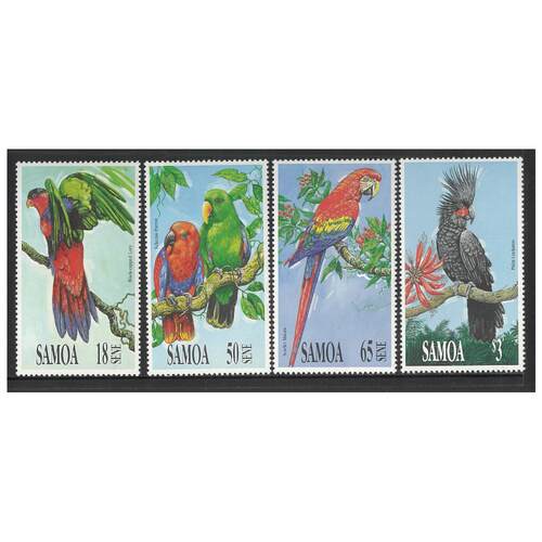 Samoa 1991 Parrots Set of 4 Stamps SG857/60 MUH