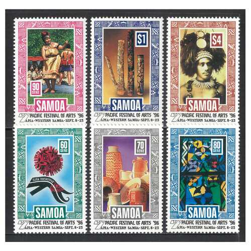 Samoa 1996 7th Pacific Festival of Arts, Apia Set of 6 Stamps SG994/99 MUH 