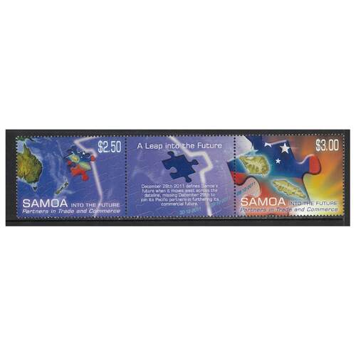 Samoa 2011 Acroos the Dateline/A Leap into the Future Set of 2 Stamps SG1229/30 MUH 