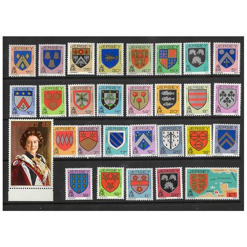 Jersey 1981 Arms of Jersey Families Set of 29 Stamps SG249/74 MUH