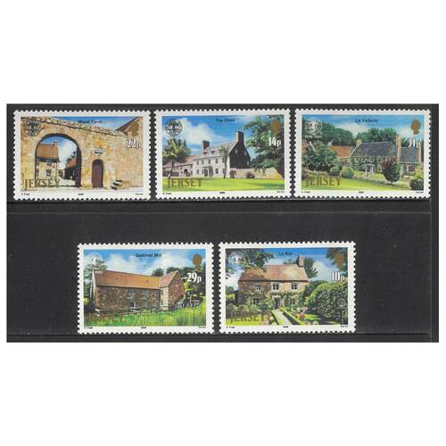 Jersey 1986 50th Anniv of National Trust Set of 5 Stamps SG390/94 MUH