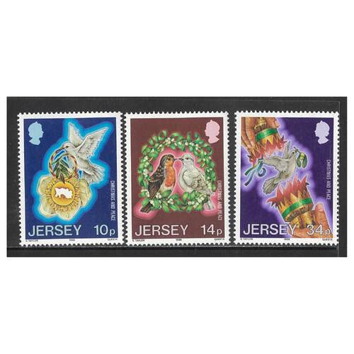 Jersey 1986 Christmas Set of 3 Stamps SG402/04 MUH