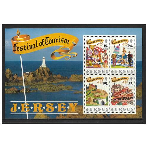 Jersey 1990 Festival of Tourism Mini Sheet of 4 Stamps SG MS525 MUH