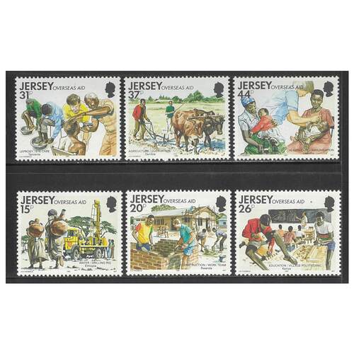 Jersey 1991 Overseas Aid Set of 6 Stamps SG558/63 MUH