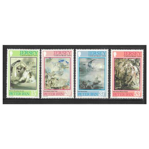 Jersey 1991 Christmas/Peter Pan Set of 4 Stamps SG564/67 MUH