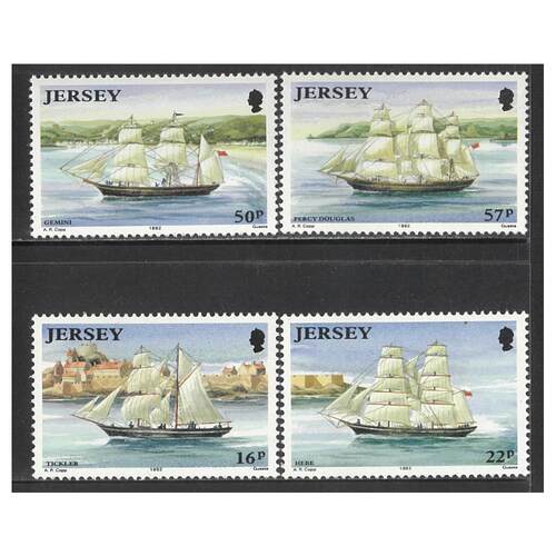 Jersey 1992 Shipbuilding Set of 4 Stamps SG579/82 MUH