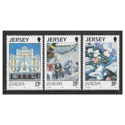 Jersey 1993 Europa/Contemporary Art Set of 3 Stamps SG625/27 MUH