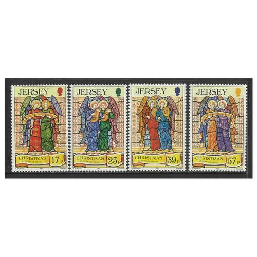 Jersey 1993 Christmas/Stained Glass Windows Set of 4 Stamps SG640/43 MUH