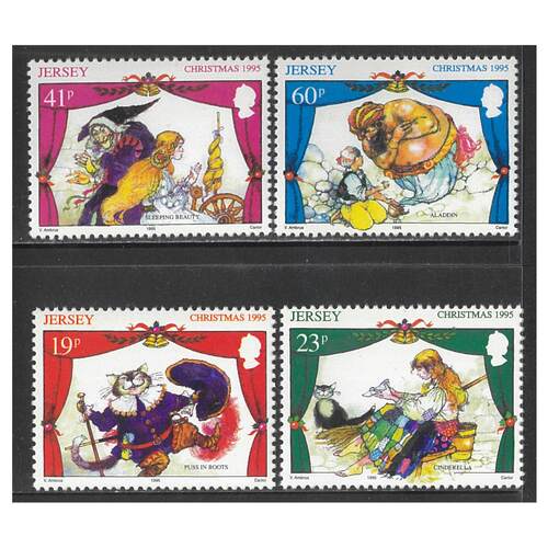 Jersey 1995 Christmas Set of 4 Stamps SG727/30 MUH