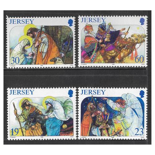 Jersey 1996 Christmas Set of 4 Stamps SG764/67 MUH