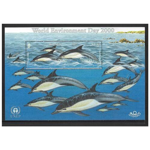 Jersey 2000 World Environment Day/Marine Mammals Mini Sheet SG953 MUH