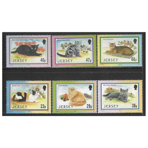 Jersey 2002 25th Anniv Caesarea Cat Club Set of 6 Stamps SG1060/65 MUH